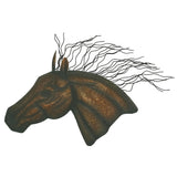 Large Horse Head Forged Metal Wall Sculpture