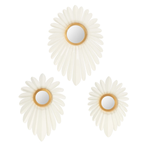 Safavieh Hermia Set Of 3 Wall Decor Ivory / Gold Iron WDC3000A