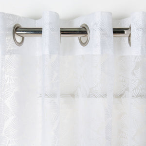 Safavieh Zandria 52X84 Window Panel White 100% Polyester WDT1025A-5284