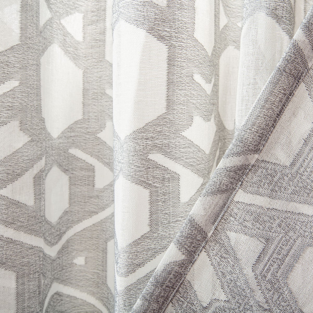 Safavieh Brenna 52X84 Window Panel Grey 100% Polyester WDT1031A-5284