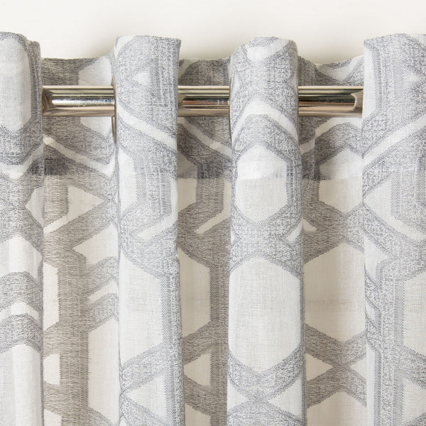 Safavieh Brenna 52X84 Window Panel Grey 100% Polyester WDT1031A-5284