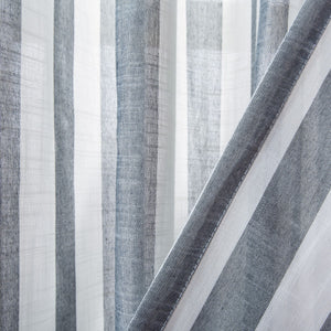 Safavieh Aytan 52X84 Window Panel Blue / White 100% Polyester WDT1043A-5284