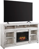 Aspenhome Avery Loft Modern/Contemporary 74" Highboy Fireplace Console with 2 Doors WDY1955-LIM