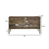LH Imports West 6 Drawer Dresser WES004