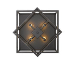 Bethel Black Flush Mount in Iron