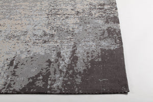 Chandra Rugs Willa 70% Cotton + 30% Polyester Hand-Woven Contemporary Flat Rug Black/Grey/Beige 9' x 13'