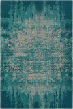 Chandra Rugs Willa 70% Cotton + 30% Polyester Hand-Woven Contemporary Flat Rug Blue/Beige 9' x 13'