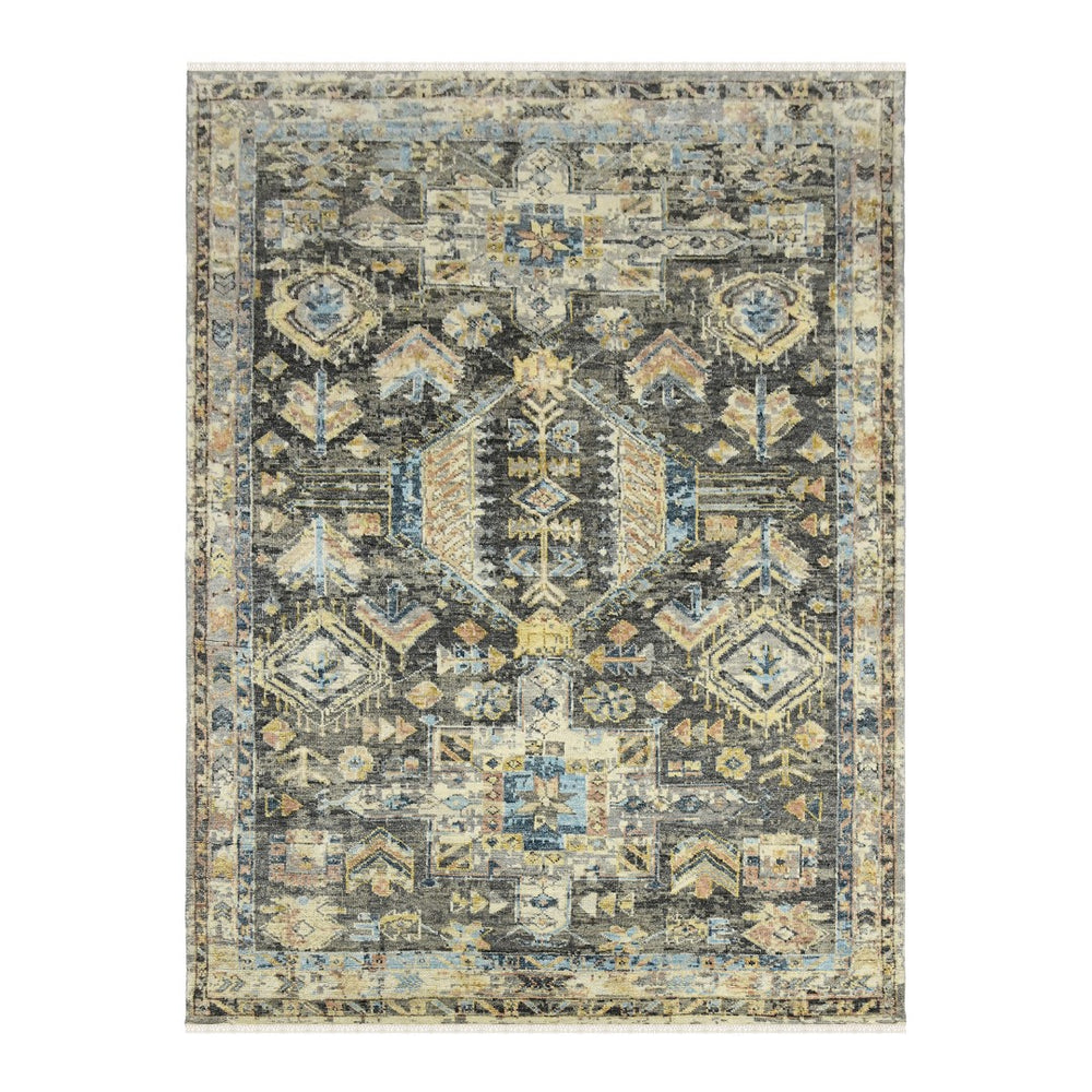 AMER Rugs Willow WIL-3 Hand-Knotted Tribal Southwestern Area Rug Gray 10' x 14'