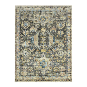 AMER Rugs Willow WIL-3 Hand-Knotted Tribal Southwestern Area Rug Gray 10' x 14'