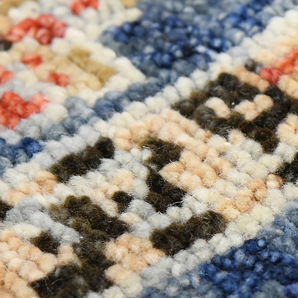 AMER Rugs Willow WIL-5 Hand-Knotted Tribal Southwestern Area Rug Blue 10' x 14'