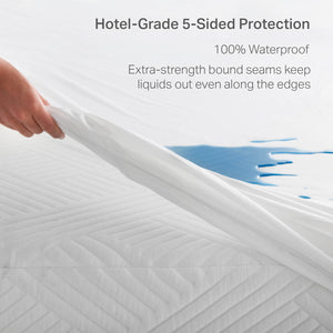 Malouf Weekender Hotel-Grade 5-Sided Mattress Protector WKPJTX3L5P