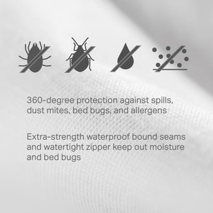 Malouf Weekender Hotel-Grade Mattress Encasement WKPJTX3LEP