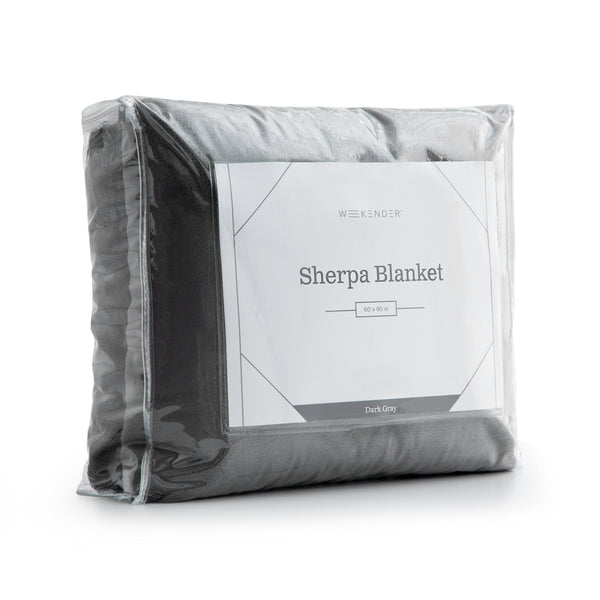 Malouf Weekender Sherpa Blanket WK6080NV28SHBL