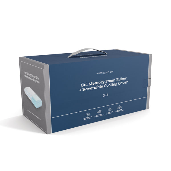 Malouf Weekender Gel Memory Foam Pillow + Reversible Cooling Cover WKSSPE30GF