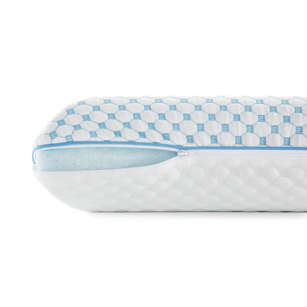 Malouf Weekender Gel Memory Foam Pillow + Reversible Cooling Cover WKSSPE30GF