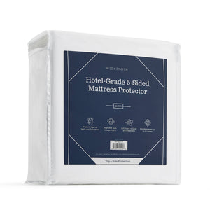 Malouf Weekender Hotel-Grade 5-Sided Mattress Protector WKPJTX3L5P
