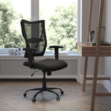 English Elm EE2633 Contemporary Commercial Grade Big & Tall Office Chair Black EEV-16440