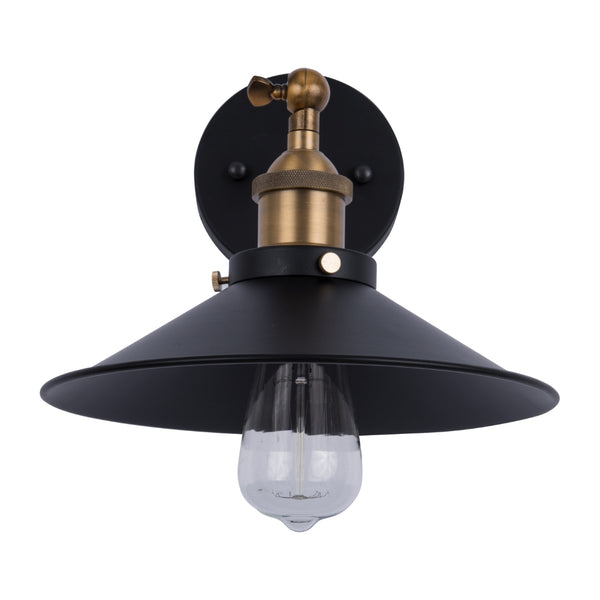 Yosemite Home Decor 1 Light Wall Sconce In Dark Grey Finish WL2124W-1GR-YHD