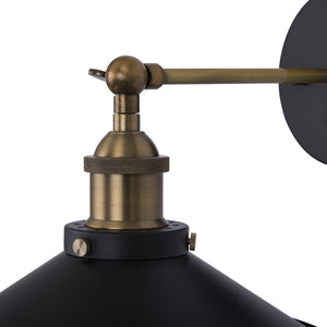 Yosemite Home Decor 1 Light Wall Sconce In Dark Grey Finish WL2124W-1GR-YHD