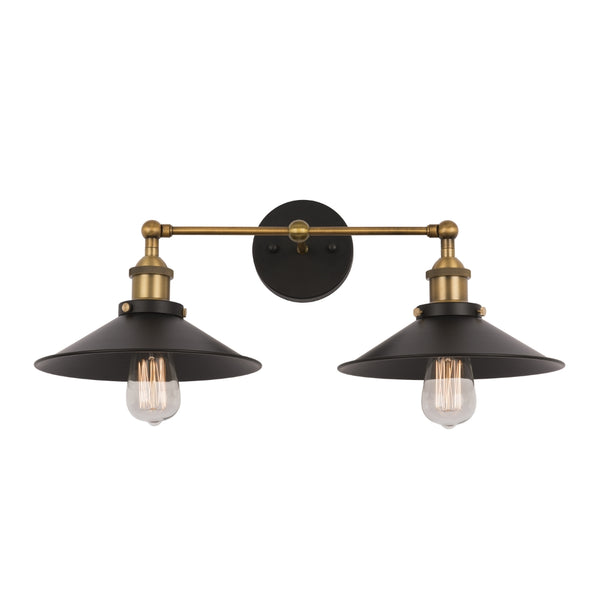 Yosemite Home Decor 2 Light Wall Sconce In Dark Grey Finish WL2430S-2GR-YHD