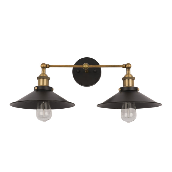 Yosemite Home Decor 2 Light Wall Sconce In Dark Grey Finish WL2430S-2GR-YHD