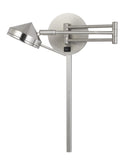 LED 6W Zug Wall Swing Arm Reading Lamp. 3 Ft Wire Cover Included