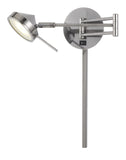 Cal Lighting LED 6W Zug Wall Swing Arm Reading Lamp. 3 Ft Wire Cover Included WL-2926-GM Gun Metal WL-2926-GM