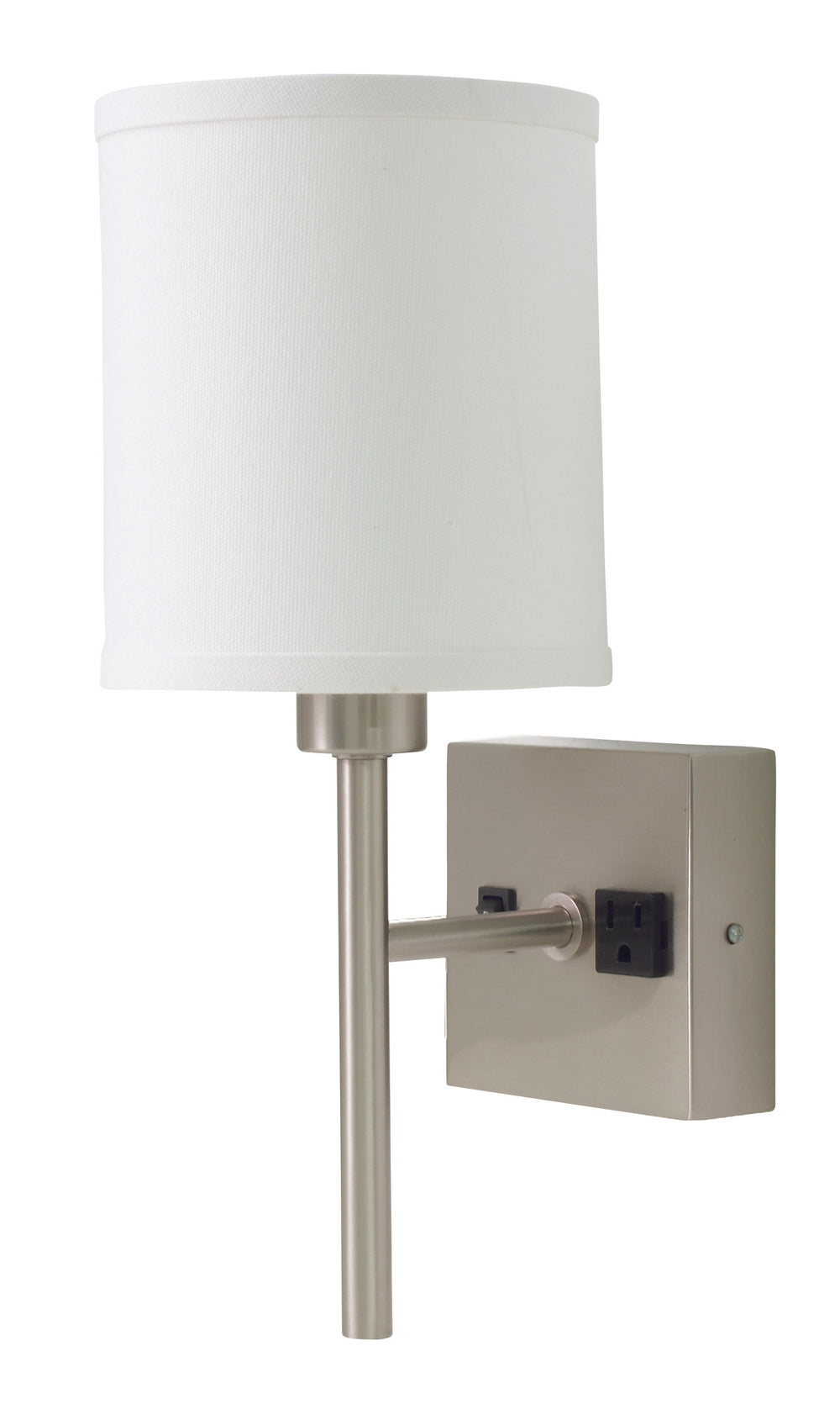 Wall Lamp in Oil Rubbed Bronze with Convenience Outlet