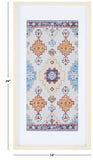 Safavieh Sumia 29" Blue/Orange Framed Textile Wall Art WLA1000A