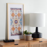 Safavieh Sumia 29" Blue/Orange Framed Textile Wall Art WLA1000A