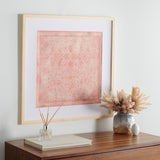 Safavieh Alsephina 25" Pink Framed Textile Wall Art WLA1006A