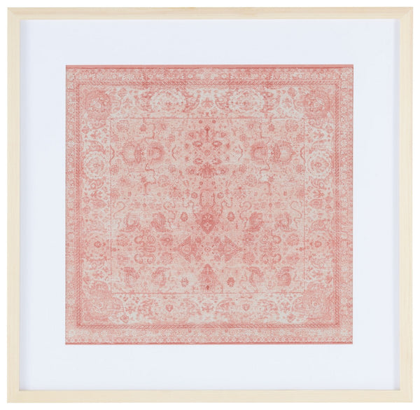 Safavieh Alsephina 25" Pink Framed Textile Wall Art WLA1006A