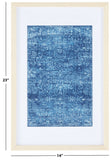 Safavieh Demitri 23" Blue Framed Textile Wall Art WLA1007A