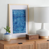 Safavieh Demitri 23" Blue Framed Textile Wall Art WLA1007A