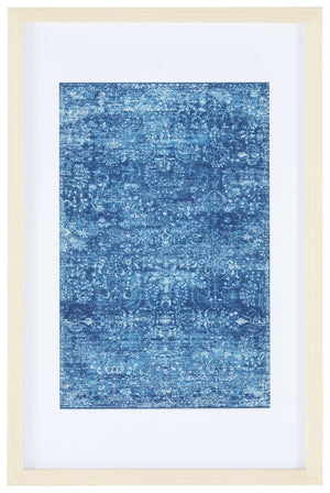 Safavieh Demitri 23" Blue Framed Textile Wall Art WLA1007A