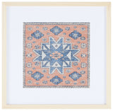 Safavieh Harjo 18" Terracotta/Blue Framed Textile Wall Art WLA1009A