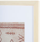 Safavieh Rika 23" Rust/Beige Framed Textile Wall Art WLA1012A