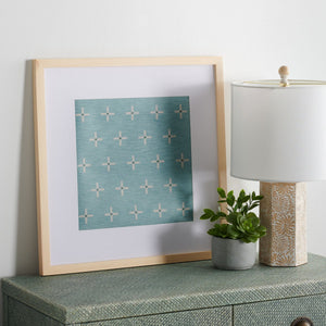 Safavieh Suzette 18" Sage/Ivory Framed Textile Wall Art WLA1015A