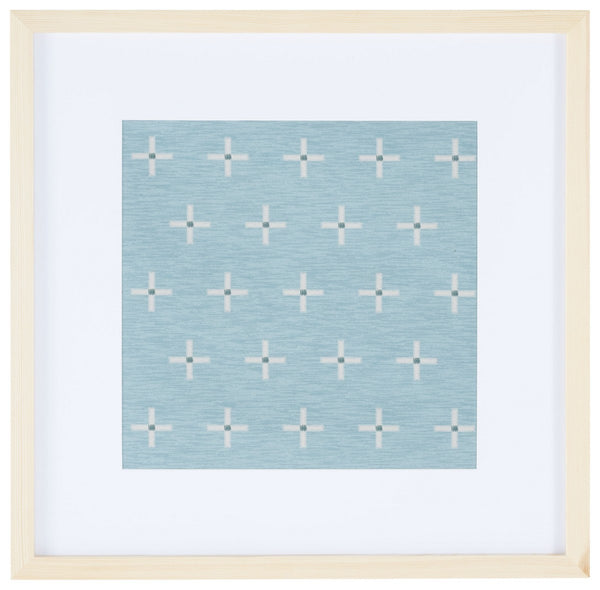 Safavieh Suzette 18" Sage/Ivory Framed Textile Wall Art WLA1015A