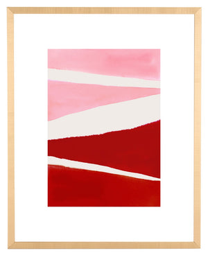 Safavieh Paint The Town Pink, 16 X 20 Inch, Raspberry Red/Pink, Framed Wall Art Raspberry Red / Pink Paper / Polystyrene Frame / Perpex Glass WLA2042A