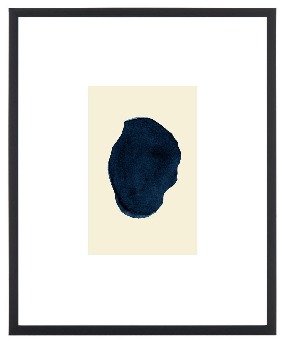 Safavieh Fairy Fingerprint, 16 X 20 Inch, Antique Ivory/Navy, Framed Wall Art Antique Ivory / Navy Paper / Polystyrene Frame / Perpex Glass WLA2047A