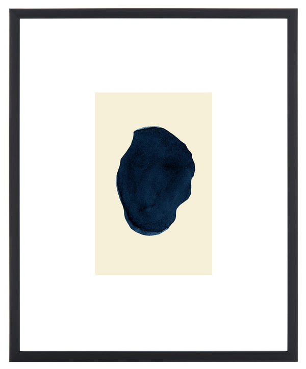 Safavieh Fairy Fingerprint, 16 X 20 Inch, Antique Ivory/Navy, Framed Wall Art Antique Ivory / Navy Paper / Polystyrene Frame / Perpex Glass WLA2047A