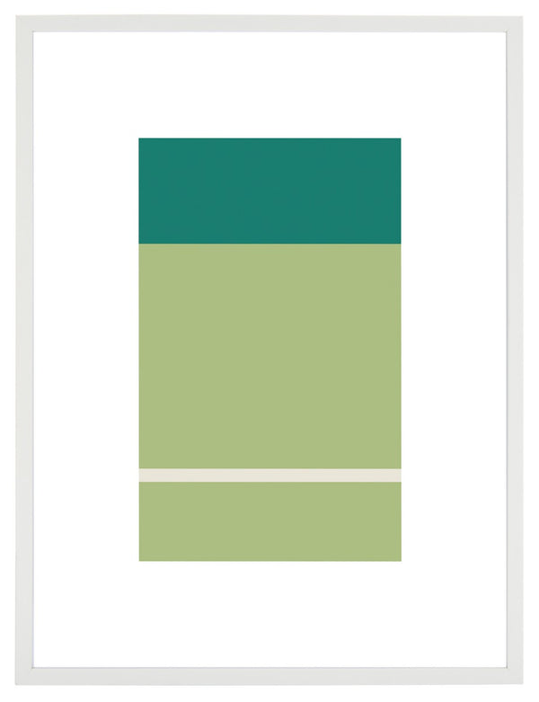 Safavieh Mornings In March, 18 X 24 Inch, Spring Green/Blue Green, Framed Wall Art Spring Green / Blue Green Paper / Polystyrene Frame / Perpex Glass WLA2055A