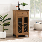 Walker Edison Wiley Traditional/Transitional 20" One-Drawer One-Door Bar Cabinet WLED3DEO