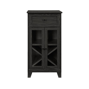 Walker Edison Wiley Traditional/Transitional 20" One-Drawer One-Door Bar Cabinet WLED3DGR