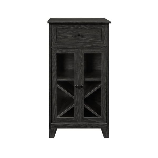 Walker Edison Wiley Traditional/Transitional 20" One-Drawer One-Door Bar Cabinet WLED3DGR