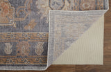 Wendover Eco Friendly PET OushakAccent Rug, Stone Blue/Apricot Tan, 2ft x 3ft