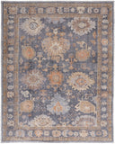 Wendover Eco Friendly PET OushakAccent Rug, Stone Blue/Apricot Tan, 2ft x 3ft