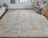 Wendover Eco Friendly PET Oushak Rug, Warm Gray/Tan, 2ft x 3ft Accent Rug