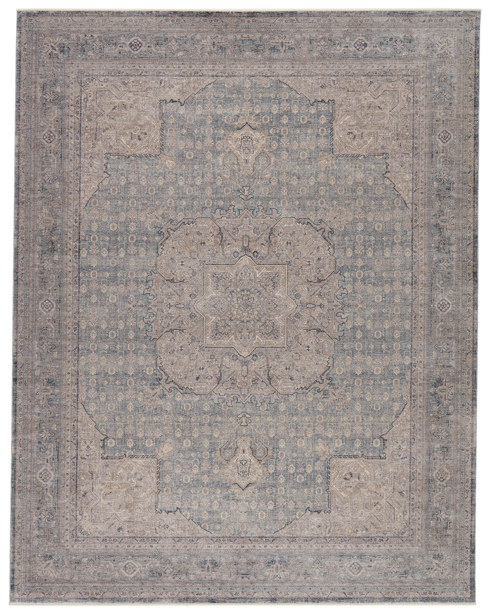 Jaipur Living Epsilon Medallion Blue/ Gray Area Rug (10'X13')